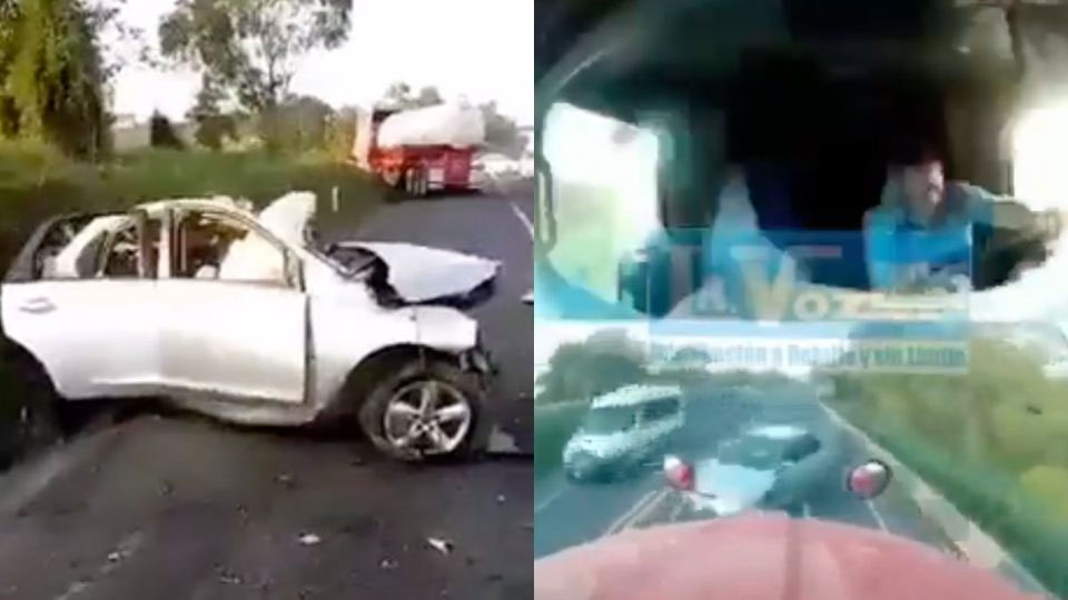 Así Fue El Momento Exacto En Que Auto Choca Contra Pipa En La México Tuxpan Misión Política 7973